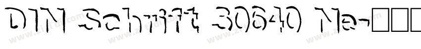 DIN Schrift 30640 Ne字体转换